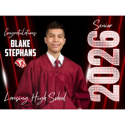 Senior 2026 Yard Sign - Lansing Lions Thumbnail