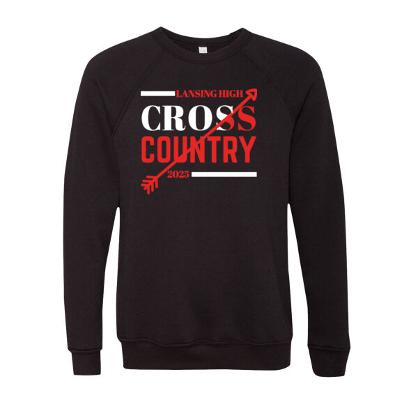 Lansing Cross Country - Sponge Fleece Raglan Crewneck Sweatshirt Thumbnail