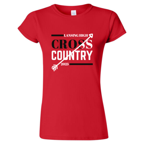 Lansing Cross Country - Softstyle® Women’s T-Shirt Thumbnail