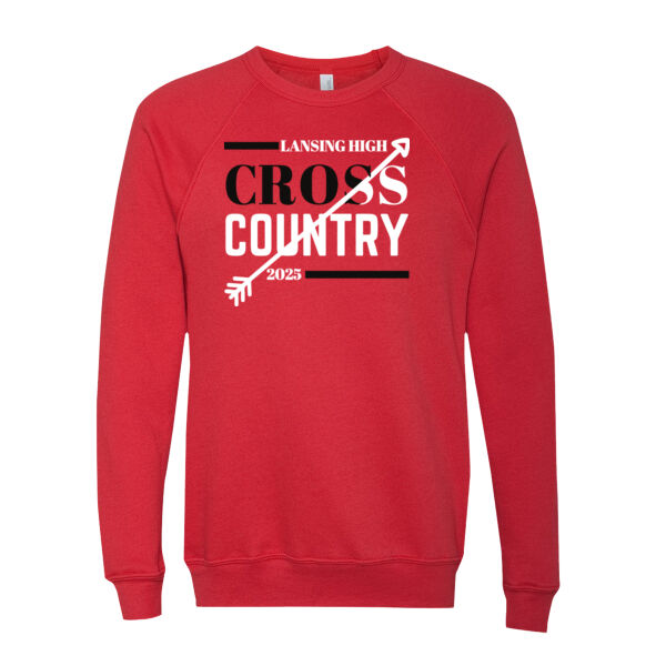 Lansing Cross Country - Sponge Fleece Raglan Crewneck Sweatshirt Thumbnail